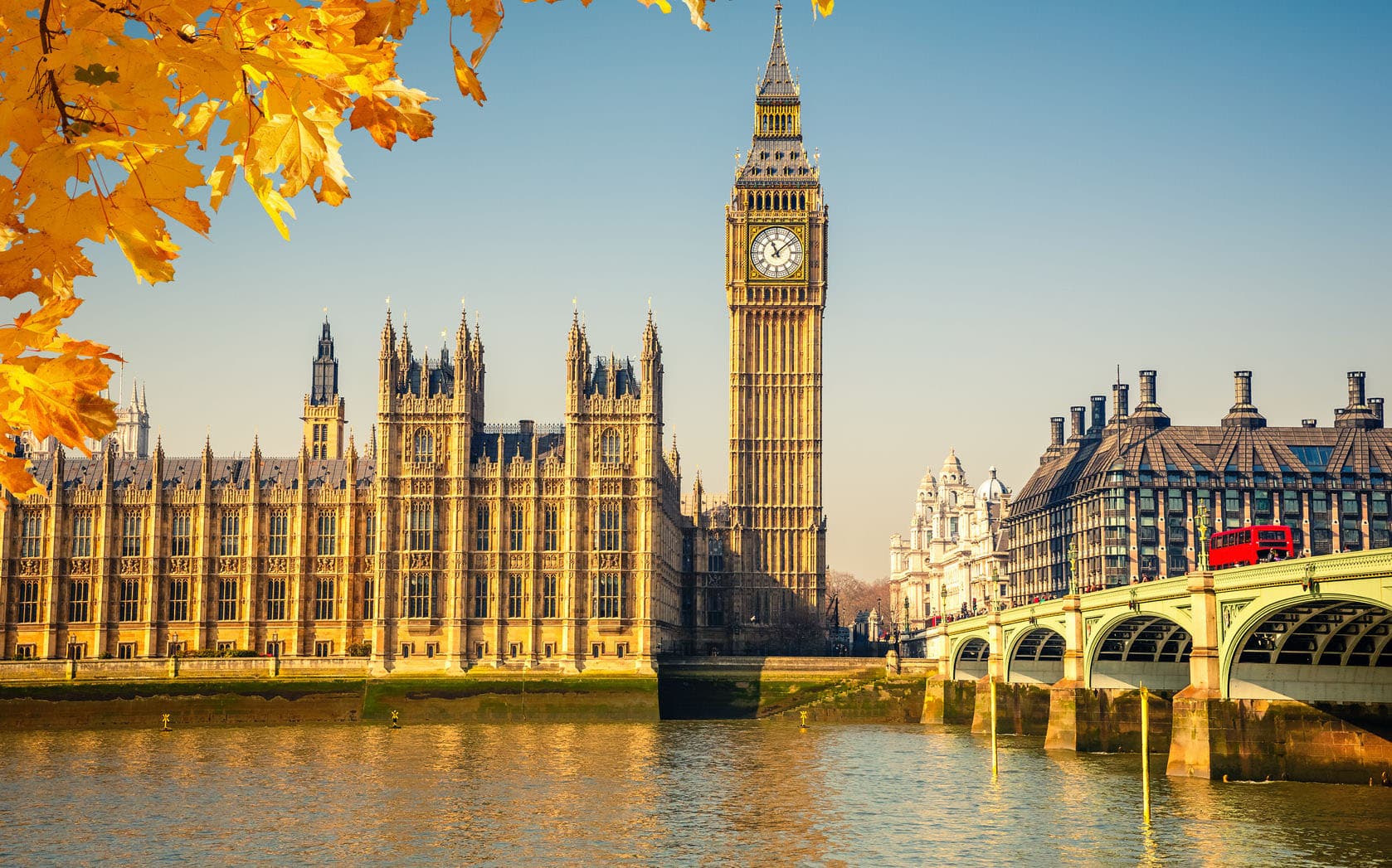 46044027 - big ben and westminster bridge in london